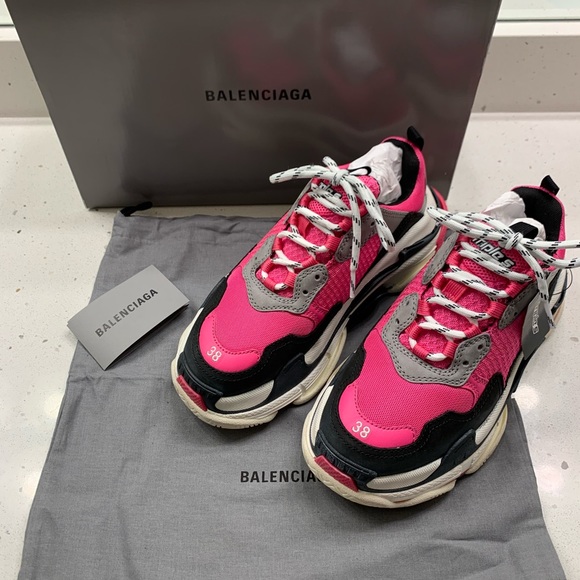 balenciaga pink black